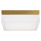 Boxie Large Flush Mount in Natural Brass