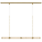 Marcell 56" Linear Chandelier, a premium Linear light by Visual Comfort & Co. Close - up image of its design.