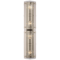 Clayton 25" Wall Sconce in Crystal and Polished Nickel