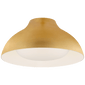 Agnes 15" Flush Mount in Gild with Soft White Glass