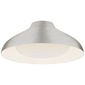 Agnes 18" Flush Mount in Burnished Silver Leaf with Soft White Glass