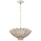 Hampton Small Chandelier in Burnished Silver Leaf