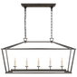 Darlana Medium Linear Lantern in Aged Iron
