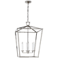 Darlana Extra Large Lantern in Polished Nickel