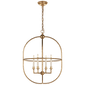 Desmond Open Oval Lantern in Gild