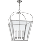 Riverside Large Square Lantern, a premium Lantern light by Visual Comfort & Co. Close - up image of its design.