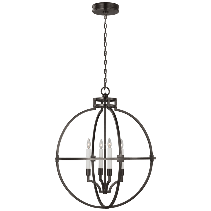 Lexie 30" Globe Lantern, a premium Lantern light by Visual Comfort & Co. Close - up image of its design.