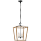 Darlana Medium Wrapped Lantern, a premium Lantern light by Visual Comfort. Close - up image of its design.