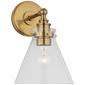 Parkington Small Single Wall Light, a premium Bath light by VCGallery Italy. Close - up image of its design.