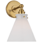Parkington Small Single Wall Light, a premium Bath light by VCGallery Italy. Close - up image of its design.