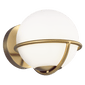Apollo Sconce in Burnished Brass with Clear Glass