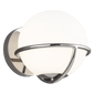 Apollo Sconce in Polished Nickel with Clear Glass