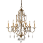 Valentina Medium Chandelier in Oxidized Bronze