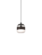 Малий підвісний світильник Futura - Matt Black / Димчасто-коричневий