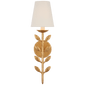 Avery 20" Sconce Antique Gold Leaf with Linen Shade