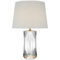 Figlia 27" Cordless V - Cut Round Table Lamp, a premium Decorative light by Visual Comfort & Co. Close - up image of its design.