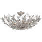 Farfalle Large Semi-Flush Mount in Burnished Silver Leaf