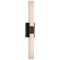 Covet 28" Double Bath Light, a premium Bath light by VCGallery Italy. Close - up image of its design.