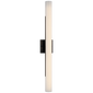 Precision 28" Bath Light in Bronze with White Glass
