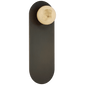 Pertica 9" Sconce in Mirrored Bronze with Alabaster