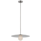 Pertica 18" Disc Pendant, a premium Pendant light by Visual Comfort & Co. Close - up image of its design.