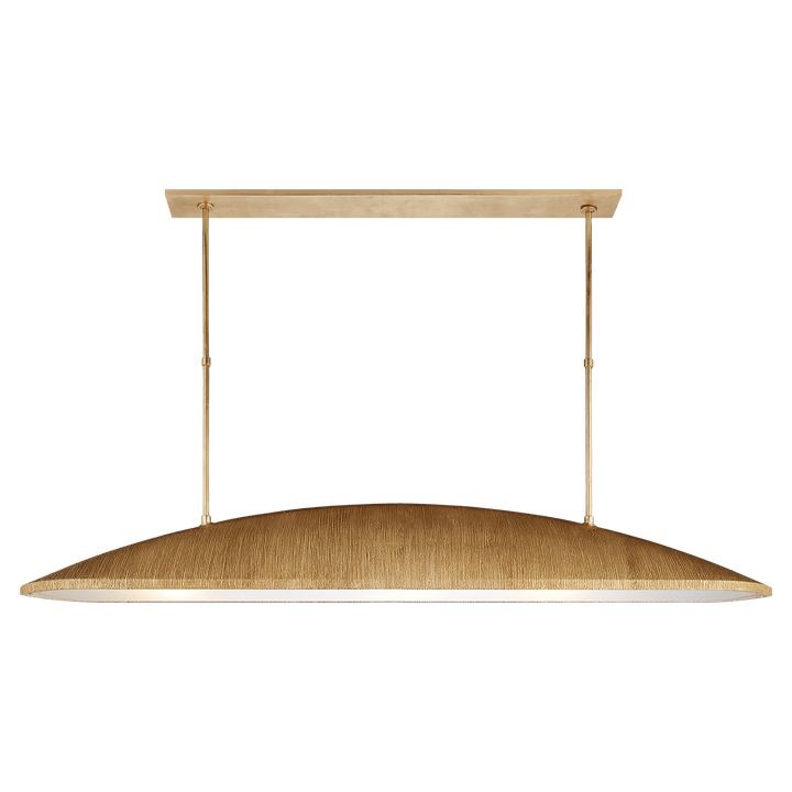 Utopia Large Linear Pendant in Gild with Frosted Acrylic