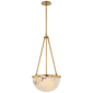 Melange Small Pendant in Antique-Burnished Brass with Alabaster