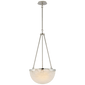 Melange Small Pendant in Polished Nickel with Alabaster