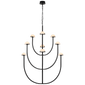 Pedra X-Large Three-Tier Chandelier in Bronze with Alabaster
