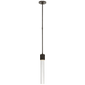 Fascio Single Pendant in Bronze with Crystal