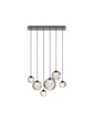 Підвісний світильник Puppet Medium - Matt Black / Димчасто-прозорий / G9