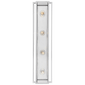 Halle 30" Vanity Light in Polished Nickel with Clear Glass