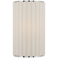 Palati Small Sconce in Polished Nickel with Linen Shade