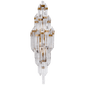 Adele Small Sconce in Hand-Rubbed Antique Brass with Clear Acrylic