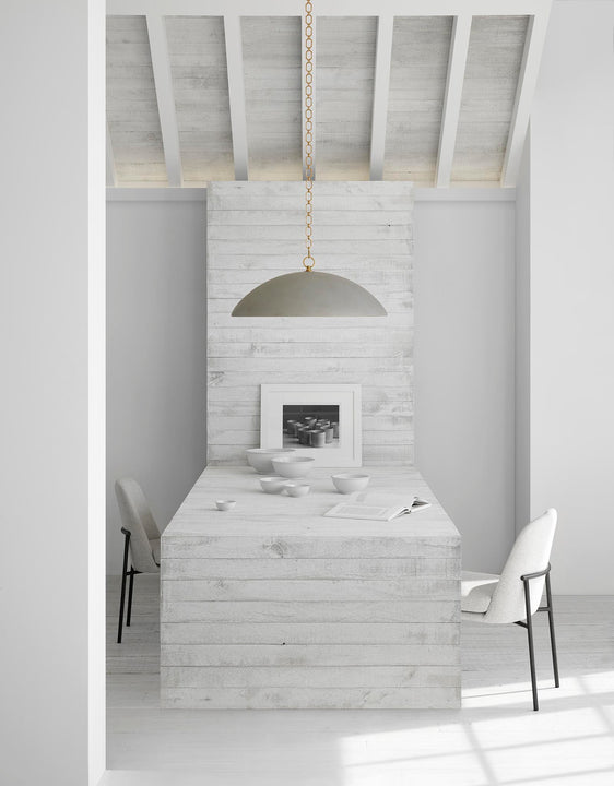 Elliot Grande Pendant, a premium Pendant light by Visual Comfort. Close - up image of its design.