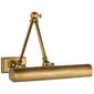 Cabinet Maker 12" Double Library Light in Hand-Rubbed Antique Brass
