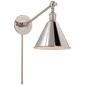 Boston Functional Single Arm Library Light in Polished Nickel