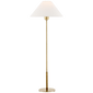 Hackney Buffet Lamp in Hand-Rubbed Antique Brass with Linen Shade