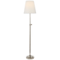 Bryant Table Lamp in Polished Nickel with Linen Shade