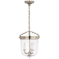 Merchant Lantern in Polished Nickel with Clear Glass