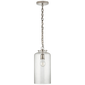 Katie Cylinder Pendant, a premium Pendant light by Visual Comfort & Co. Close - up image of its design.