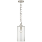 Katie Cylinder Pendant, a premium Pendant light by Visual Comfort & Co. Close - up image of its design.