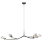Carraig 53" 5 Light Chandelier, a premium Chandelier light by Visual Comfort & Co. Close - up image of its design.