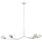 Carraig 53" 5 Light Chandelier, a premium Chandelier light by Visual Comfort & Co. Close - up image of its design.