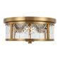 Alec Flush Mount, a premium Flush Mount light by Visual Comfort & Co. Close - up image of its design.
