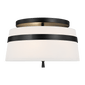 Cordtlandt Small Semi - Flush Mount, a premium Flush Mount light by Visual Comfort & Co. Close - up image of its design.
