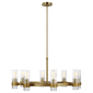 Geneva Chandelier, a premium Chandelier light by Visual Comfort & Co. Close - up image of its design.
