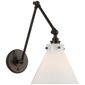Parkington Double Library Wall Light, a premium Functional light by Visual Comfort & Co. Close - up image of its design.