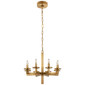 Liaison Single Tier Chandelier, a premium Chandelier light by Visual Comfort & Co. Close - up image of its design.
