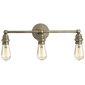 Boston Functional Triple Light, a premium Bath light by Visual Comfort & Co. Close - up image of its design.